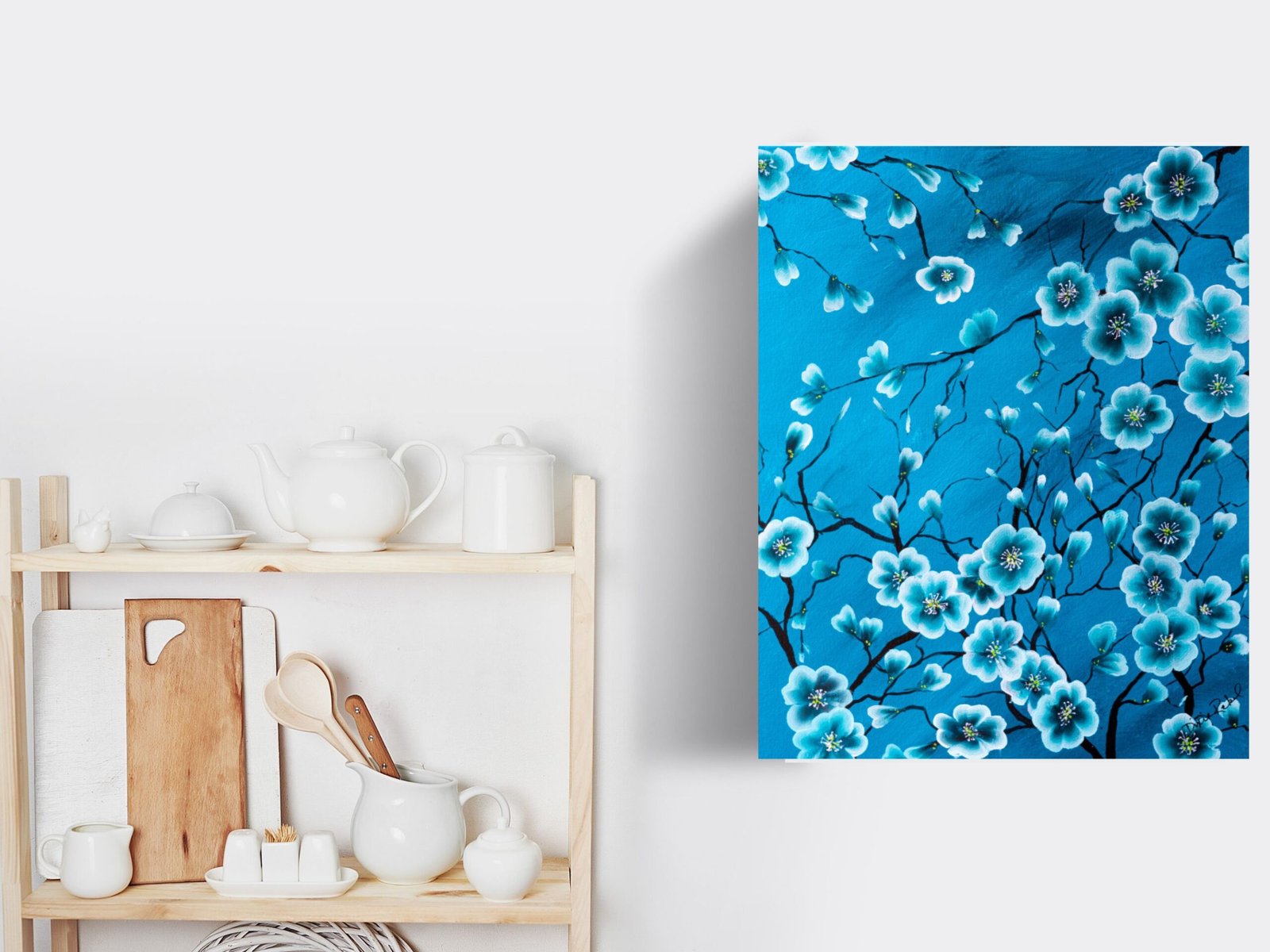 Blue Cherry Blossom - Image 3